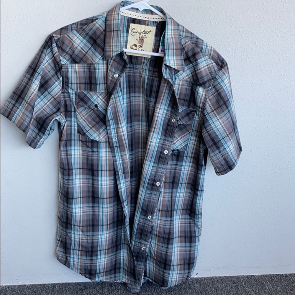 Men’s Coastal snap button Dress shirt